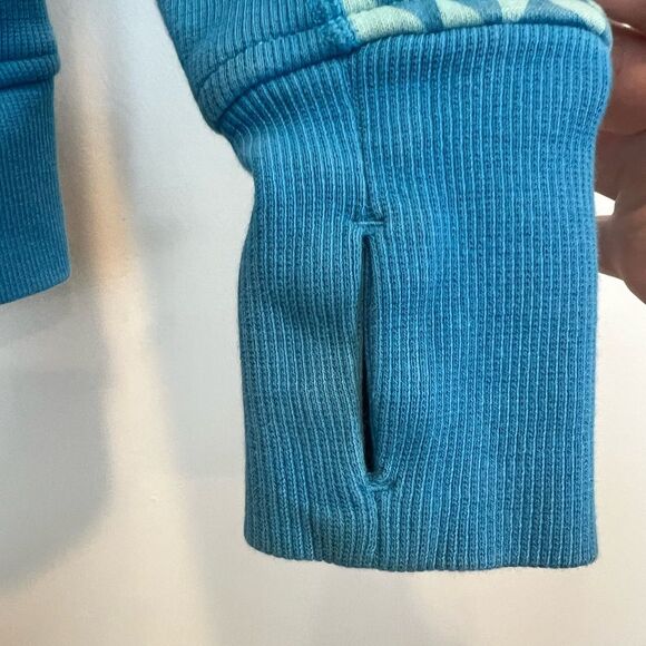 Ivivva by Lululemon Scuba Jacket Girls 12 Chevron Blue - Picture 3 of 10